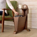 サイドテーブル 収納 コップ置き場 おしゃれ 小型 持ち運び 取っ手 【納期A】【azm-tac-252wal】