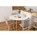 ダイニングテーブル 2人用 3人用 4人用 壁付け 壁面 テーブル 丸 変型 ラウンドテーブル 円形 おしゃれ 北欧 ナチュラル カントリー シンプル 木製 白 ホワイト 【納期A】【azm-tap-003】