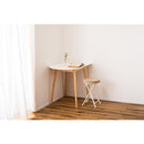 ダイニングテーブル 壁寄せ 2人 サイズ 半円 変形 変わった形 ナチュラル 北欧 おしゃれ 一人暮らし ひとり暮らし 木製 天然木 テーブル デスク 机 白 ホワイト 【納期A】【azm-tap-006】