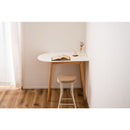 ダイニングテーブル 壁寄せ 2人 サイズ 半円 変形 変わった形 ナチュラル 北欧 おしゃれ 一人暮らし ひとり暮らし 木製 天然木 テーブル デスク 机 白 ホワイト 【納期A】【azm-tap-006】