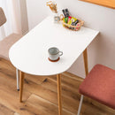 ダイニングテーブル 壁寄せ 2人 サイズ 半円 変形 変わった形 ナチュラル 北欧 おしゃれ 一人暮らし ひとり暮らし 木製 天然木 テーブル デスク 机 白 ホワイト 【納期A】【azm-tap-006】