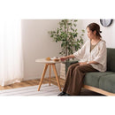 サイドテーブル 50×50cm 円形 丸型 ラウンドテーブル くすみカラー おしゃれ 北欧 韓国風 インテリア ソファサイド 木製脚 ディスプレイ 置き台 飾り 緑 ピンク 【納期B】【azm-tap-008】