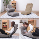 座椅子 ハイバック リクライニング 変形 フロアチェア フロアーチェアー 椅子 クッション 厚み コーデュロイ おしゃれ インテリア リビング 【納期A】【azm-thc-55】