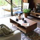 センターテーブル 収納スペース オープンラック 棚 木製 おしゃれ デザイン 木目 柄 北欧 ナチュラル カントリー ローテーブル リビングテーブル 座卓 【納期A】【azm-tim-31】