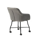 デスクチェア おしゃれ キャスター付き スタイリッシュ 黒 ブラック グレー オフィスチェア 椅子 昇降 高さ調節 在宅 テレワーク リモート パーソナルチェア 【納期A】【azm-toe-121】