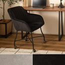 デスクチェア おしゃれ キャスター付き スタイリッシュ 黒 ブラック グレー オフィスチェア 椅子 昇降 高さ調節 在宅 テレワーク リモート パーソナルチェア 【納期A】【azm-toe-121】