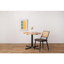 ダイニングチェアー 椅子 おしゃれ 北欧 アジアン 肘掛けなし 韓国風 脚 スチール 黒 座面 クッション性 ナチュラル ラタン調 デザイン カントリー調 カフェ風 【納期A】【azm-toe-126】