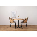 ダイニングチェアー 椅子 おしゃれ 北欧 アジアン 背もたれ カーブ 湾曲 曲がった 韓国風 スチール脚 黒 座面 クッション ナチュラル ラタン カントリー カフェ 【納期A】【azm-toe-127】