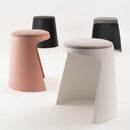 スツール おしゃれ モダン 北欧 アート デザイン 腰掛け 椅子 玄関 リビング 背もたれ無し 黒 ブラック 白 ホワイト ピンク スタッキング 重ね 収納 コンパクト 【納期B】【azm-toe-128】