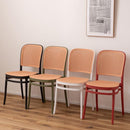 ダイニングチェア おしゃれ ブラック 黒 グリーン 緑 レッド 赤 ホワイト 白 椅子 北欧 モダン シンプル 肘掛けなし スタッキング可能 重ねられる 背もたれ 【納期A】【azm-toe-129】