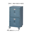 チェスト 2段 スチール 金属 ロッカー キャスター付き おしゃれ 【納期A】【azm-tpn-30gr】