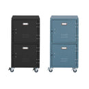 チェスト 2段 スチール 金属 ロッカー キャスター付き おしゃれ 【納期A】【azm-tpn-30gr】