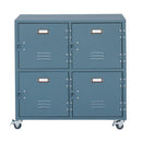 チェスト 4段 スチール 金属 ロッカー キャスター付き スタイリッシュ 【納期A】【azm-tpn-31gr】