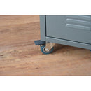 ゴミ箱 分別 ごみ箱 2段 スチール キャスター付き ロッカー風 おしゃれ インダストリアル 収納 ダストボックス ブラック 黒 グリーン 緑 【納期A】【azm-tpn-36】