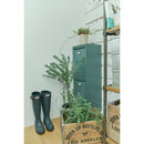 ゴミ箱 分別 ごみ箱 2段 スチール キャスター付き ロッカー風 おしゃれ インダストリアル 収納 ダストボックス ブラック 黒 グリーン 緑 【納期A】【azm-tpn-36】