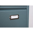 ゴミ箱 分別 ごみ箱 2段 スチール キャスター付き ロッカー風 おしゃれ インダストリアル 収納 ダストボックス ブラック 黒 グリーン 緑 【納期A】【azm-tpn-36】