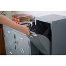 ゴミ箱 分別 ごみ箱 2段 スチール キャスター付き ロッカー風 おしゃれ インダストリアル 収納 ダストボックス ブラック 黒 グリーン 緑 【納期A】【azm-tpn-36】