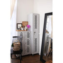 ロッカー 収納 スチール おしゃれ キャスター付き スリム 細い 細目 コンパクト 省スペース インテリア ガレージ 車庫 オフィス 棚 白 ホワイト グレー 【納期A】【azm-tpn-42】