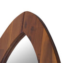 スタンドミラー 姿見 鏡 シンプル 木製 フレーム インテリア 全身 サーフ サーフィン 型 デザイン 【納期A】【azm-tsm-532】