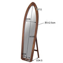 スタンドミラー 姿見 鏡 シンプル 木製 フレーム インテリア 全身 サーフ サーフィン 型 デザイン 【納期A】【azm-tsm-532】