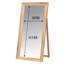 スタンドミラー 鏡 全身 姿見 ワイド 大きい 木製 フレーム 天然木 ウッド 自立式 飛散防止 大型 パイン材 ラッカー塗装 姿見鏡 インテリア ナチュラル 北欧 【納期A】【azm-tsm-911】