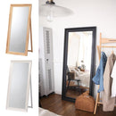 スタンドミラー 鏡 全身 姿見 ワイド 大きい 木製 フレーム 天然木 ウッド 自立式 飛散防止 大型 パイン材 ラッカー塗装 姿見鏡 インテリア ナチュラル 北欧 【納期A】【azm-tsm-911】