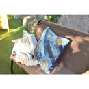 クッション デニム生地 おしゃれ インテリア アクセント 目立つ かっこいい デニムクッション デニム地 パッチワーク風 デザイン 45×45cm 正方形 【納期B】【azm-ttc-331a】