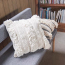 クッション 45×45cm 正方形 おしゃれ かわいい 北欧 カジュアル インテリア アクセント 無地 ストライプ 柄 飾り 高級感 お洒落 【納期B】【azm-ttc-347】