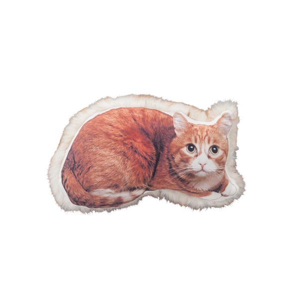 クッション ネコ 猫 ねこ デザイン プリント リアル かわいい おしゃれ インテリア アクセント 【納期B】【azm-ttc-401】