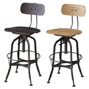 カウンターチェアー バーチェア 椅子 昇降式 レトロ アンティーク 木目 【納期A】【azm-ttf-524】