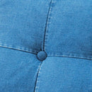 ロッキングチェア 北欧 おしゃれ 木製 屋外 屋内 庭先 テラス ベランダ デニム風生地 リビング 一人掛け ゆらゆら 揺れる 椅子 ラタン プライベートチェアー 【納期A】【azm-ttf-906】