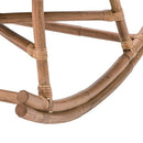 ロッキングチェア 北欧 おしゃれ 木製 屋外 屋内 庭先 テラス ベランダ デニム風生地 リビング 一人掛け ゆらゆら 揺れる 椅子 ラタン プライベートチェアー 【納期A】【azm-ttf-906】