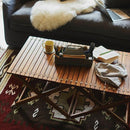 折りたたみテーブル アウトドア センターテーブル 持ち運び 折畳み テーブル ローテーブル リビング 屋内 屋外 キャンプ バーベキュー BBQ 木製 【納期A】【azm-ttf-928】