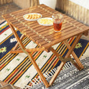 折りたたみテーブル アウトドア 屋外 キャンプ バーベキュー 簡易 折畳みテーブル 折り畳みテーブル 木製 天然木 ナチュラル ガーデニング 庭 テラス ベランダ 【納期B】【azm-ttf-929】