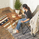 折りたたみテーブル アウトドア 屋外 キャンプ バーベキュー 簡易 折畳みテーブル 折り畳みテーブル 木製 天然木 ナチュラル ガーデニング 庭 テラス ベランダ 【納期B】【azm-ttf-929】