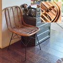 ダイニングチェア おしゃれ 木製 アジアン 韓国風 カントリー 北欧 ナチュラル ラタン 椅子 ダイニングチェアー 1脚 単品 インテリア 家具 【納期A】【azm-ttf-930】