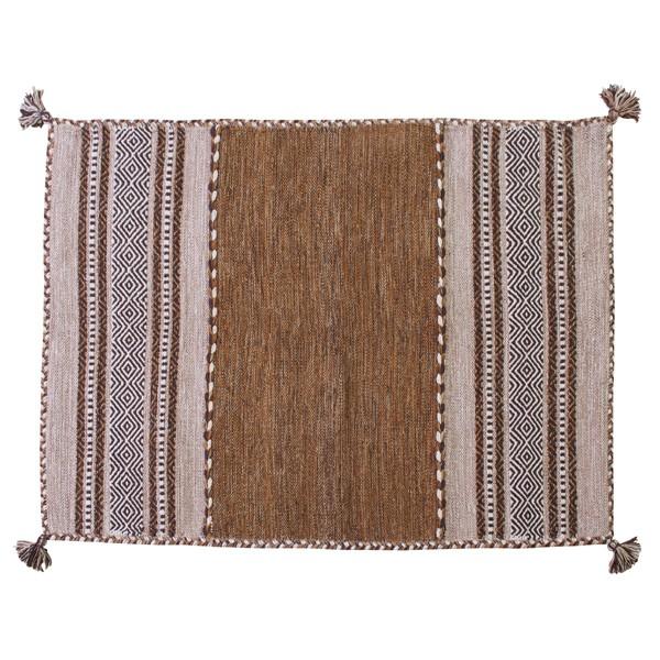 ラグ 130×90cm 絨毯 カーペット 北欧柄 シャニールマット 【納期B】【azm-ttr-102】