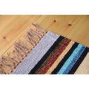 ラグ 玄関マット キリム柄 インド綿 45×75cm ラグマット 長方形 ネイティブ 民族柄 おしゃれ アメリカン カジュアル おしゃれ インテリア 玄関 リビング 【納期B】【azm-ttr-104d】