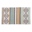 ラグ 長方形 75×45 マット ネイティブ柄 幾何学模様 【納期B】【azm-ttr-109】