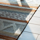 ラグ 長方形 75×45 マット ネイティブ柄 幾何学模様 【納期B】【azm-ttr-109】