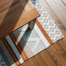 ラグ 130×90 おしゃれ 長方形 幾何学 デザイン 民族系 【納期A】【azm-ttr-110】