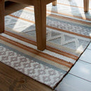 ラグ 130×90 おしゃれ 長方形 幾何学 デザイン 民族系 【納期A】【azm-ttr-110】