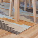 ラグ 190×130 長方形 マット 絨毯 ラグマット 幾何学 オシャレ 【納期A】【azm-ttr-111】