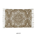 マット ラグ 70×50cm キリム柄 幾何学模様 インド製 ラグマット 敷き物 玄関 ミニマット 玄関マット 玄関ラグ 小さいサイズ 【納期B】【azm-ttr-112】