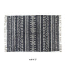 マット ラグ 120×85cm キリム柄 幾何学模様 インド製 ラグマット 敷き物 玄関 リビングラグ 【納期B】【azm-ttr-113】