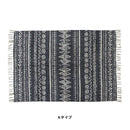 マット ラグ 120×85cm キリム柄 幾何学模様 インド製 ラグマット 敷き物 玄関 リビングラグ 【納期B】【azm-ttr-113】