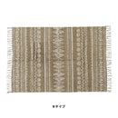 マット ラグ 120×85cm キリム柄 幾何学模様 インド製 ラグマット 敷き物 玄関 リビングラグ 【納期B】【azm-ttr-113】