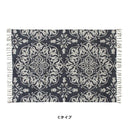 マット ラグ 120×85cm キリム柄 幾何学模様 インド製 ラグマット 敷き物 玄関 リビングラグ 【納期B】【azm-ttr-113】