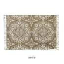 マット ラグ 120×85cm キリム柄 幾何学模様 インド製 ラグマット 敷き物 玄関 リビングラグ 【納期B】【azm-ttr-113】