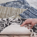 マット ラグ 120×85cm キリム柄 幾何学模様 インド製 ラグマット 敷き物 玄関 リビングラグ 【納期B】【azm-ttr-113】